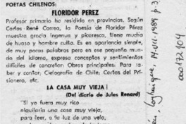 Floridor Pérez  [artículo].