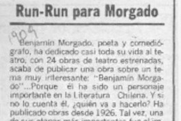 Run-Run para Morgado  [artículo].