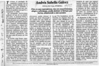 Andrés Sabella Gálvez  [artículo] Osvaldo Vial Pereira.