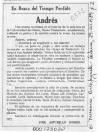 Andrés  [artículo] José Astudillo Gómez.