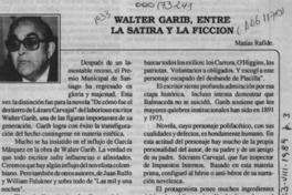 Walter Garib, entre la sátira y la ficción