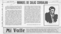 Manuel de Salas Corbalán  [artículo].