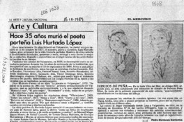Hace 35 años murió el poeta porteño Luis Hurtado López