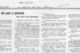 Linterna de paz y poesía  [artículo] Cery Toro González.