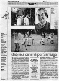 Gabriela camina por Santiago  [artículo] Ana María Blanco E.
