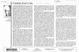 Camilo José Cela  [artículo] Jorge Edwards.