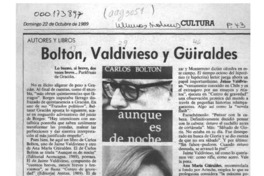 Bolton, Valdivieso y Güiraldes  [artículo] Filebo.