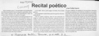 Recital poético  [artículo] Aner Padilla Zapata.