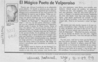 El mágico poeta de Valparaíso  [artículo] Raúl Morales Alvarez.