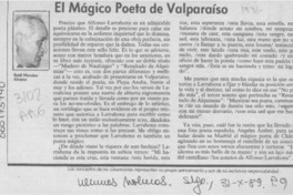 El mágico poeta de Valparaíso  [artículo] Raúl Morales Alvarez.