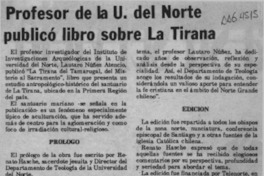 Profesor de la U. del Norte publicó libro sobre La Tirana  [artículo].