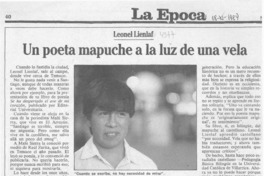 Un Poeta mapuche a la luz de una vela  [artículo].