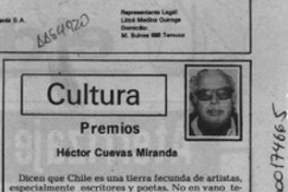Cultura  [artículo] Héctor Cuevas Miranda.