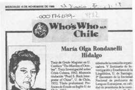 María Olga Rondanelli Hidalgo  [artículo].