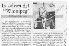 La odisea del "Winnipeg"  [artículo] Marino Muñoz Lagos.