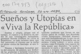Sueños y utopías en "Viva la República"