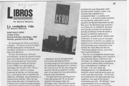 Santiago cero  [artículo] Marcelo Maturana.