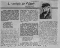 El tiempo de Volney  [artículo] Marino Muñoz Lagos.