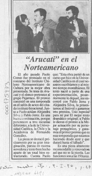 "Arucati" en el Norteamericano  [artículo].