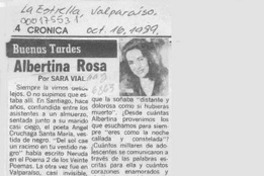 Albertina Rosa  [artículo] Sara Vial.