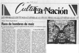 Raza de hombres de maíz  [artículo] Manuel Peña Muñoz.