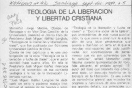 Teología de la liberación y libertad cristiana  [artículo].