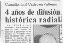 4 años de difusión histórica radial  [artículo] Jorge Zambra.