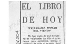 "Valparaíso, ciudad del viento"  [artículo] Armando Guerra.