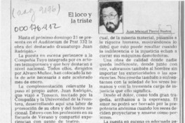 El loco y la triste  [artículo] Juan Manuel Fierro Bustos.