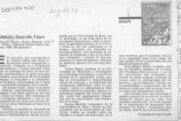 Población, desarrollo, futuro  [artículo] Fernando Orrego Vicuña.