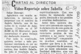 Video-reportaje sobre Sabella  [artículo].