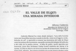 El Valle de Elqui, una mirada interior  [artículo] Alfonso Calderón.