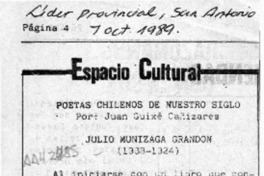 Espacio cultural  [artículo] Juan Guixé Cañizares.