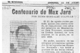 Centenario de Max Jara