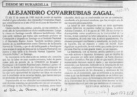 Alejandro Covarrubias Zagal  [artículo] Gustavo Rivera Flores.