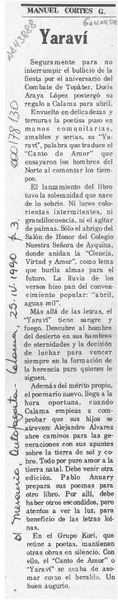 Yaraví  [artículo] Manuel Cortés G.