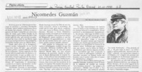Nicomedes Guzmán  [artículo] Marino Muñoz Lagos.