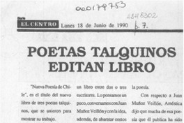 Poetas talquinos editan libro  [artículo].