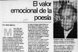 El valor emocional de la poesía  [artículo] Maité Iglesias.