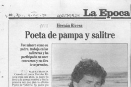 Poeta de pampa y salitre  [artículo] Maura Brescia.