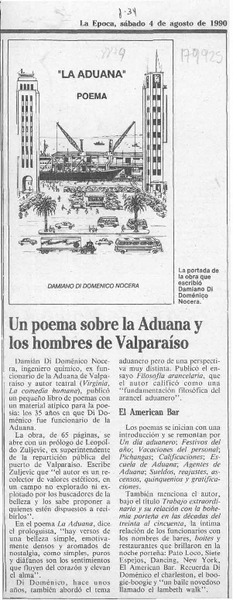 Un Poema sobre la Aduana y los hombres de Valparaíso  [artículo].