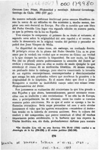 Hispanidad y mestizaje  [artículo] Juan Carlos Ossandón.