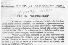 Poeta "Monseñor"  [artículo].