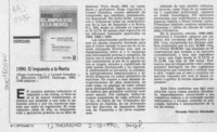 1990, El impuesto a la renta  [artículo] Osvaldo Torres Ahumada.