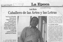 Caballero de las Artes y las Letras  [artículo] Paola Passig.