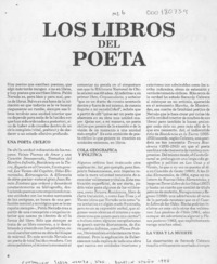 Los libros del poeta  [artículo] Emir Rodríguez Monegal.