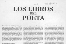 Los libros del poeta  [artículo] Emir Rodríguez Monegal.