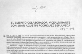 El Emérito colaborador, Vicealmirante don Juan Agustín Rodríguez Sepúlveda  [artículo].