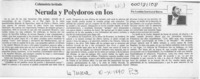 Neruda y Polydoros en Ios  [artículo] Leonidas Irarrázaval Barros.