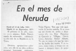 En el mes de Neruda  [artículo].